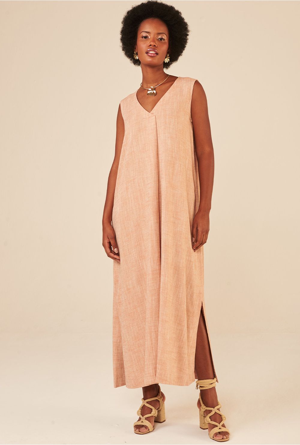 vestido regata longo