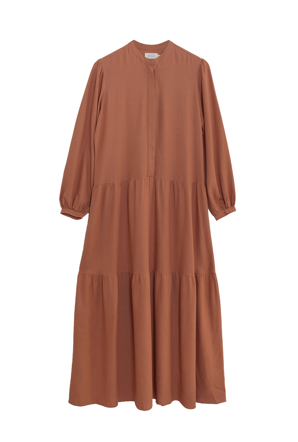 Vestido Saint Maarten Longo Viscose e Linho Natural - MyBasic