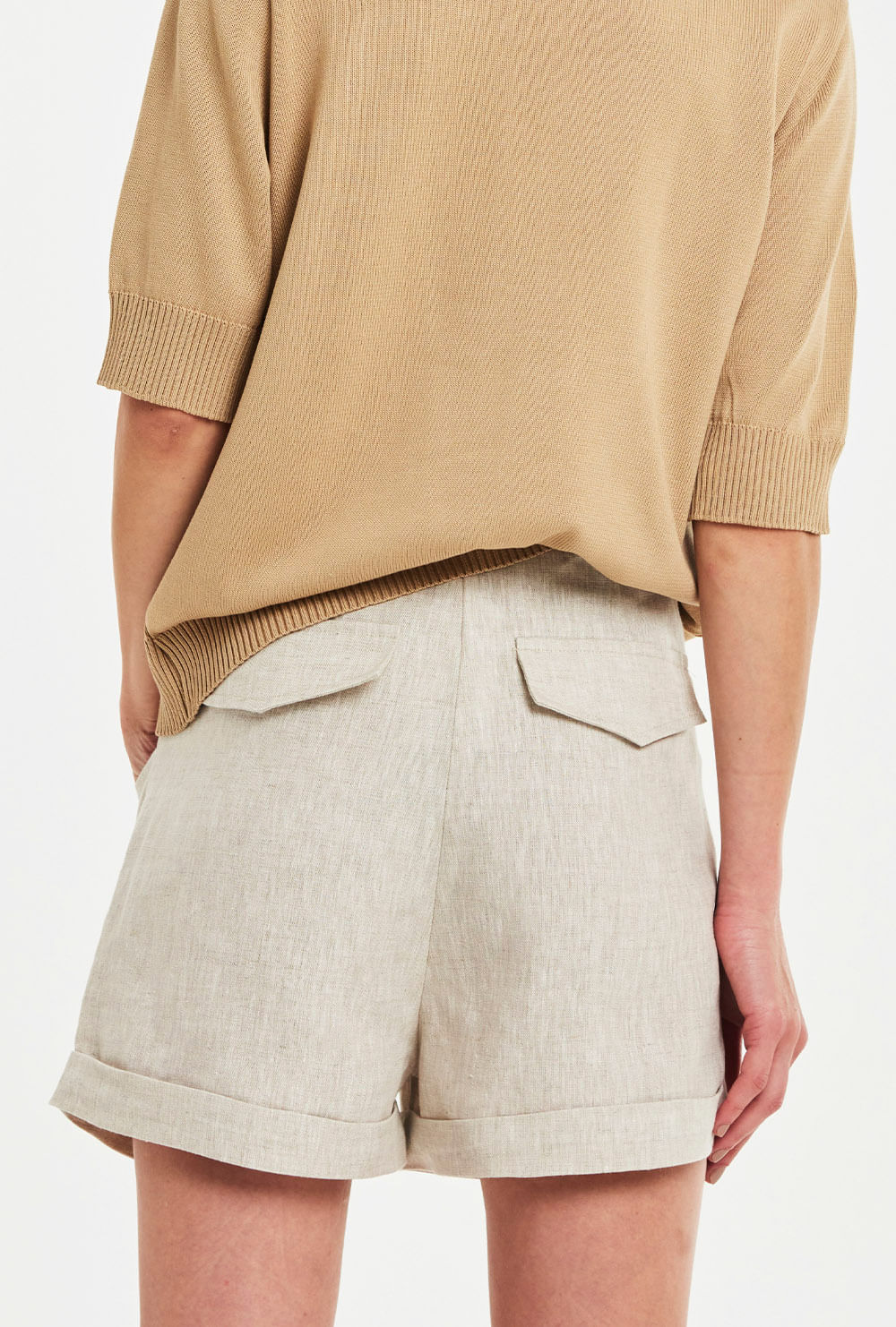 Jadri Linen Shorts - Natural