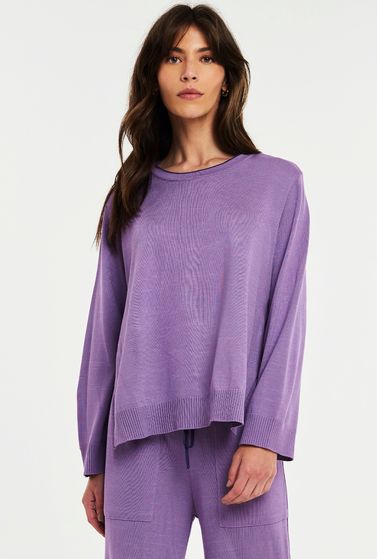 blusa-trico-lilas-fenda-lateral-frente