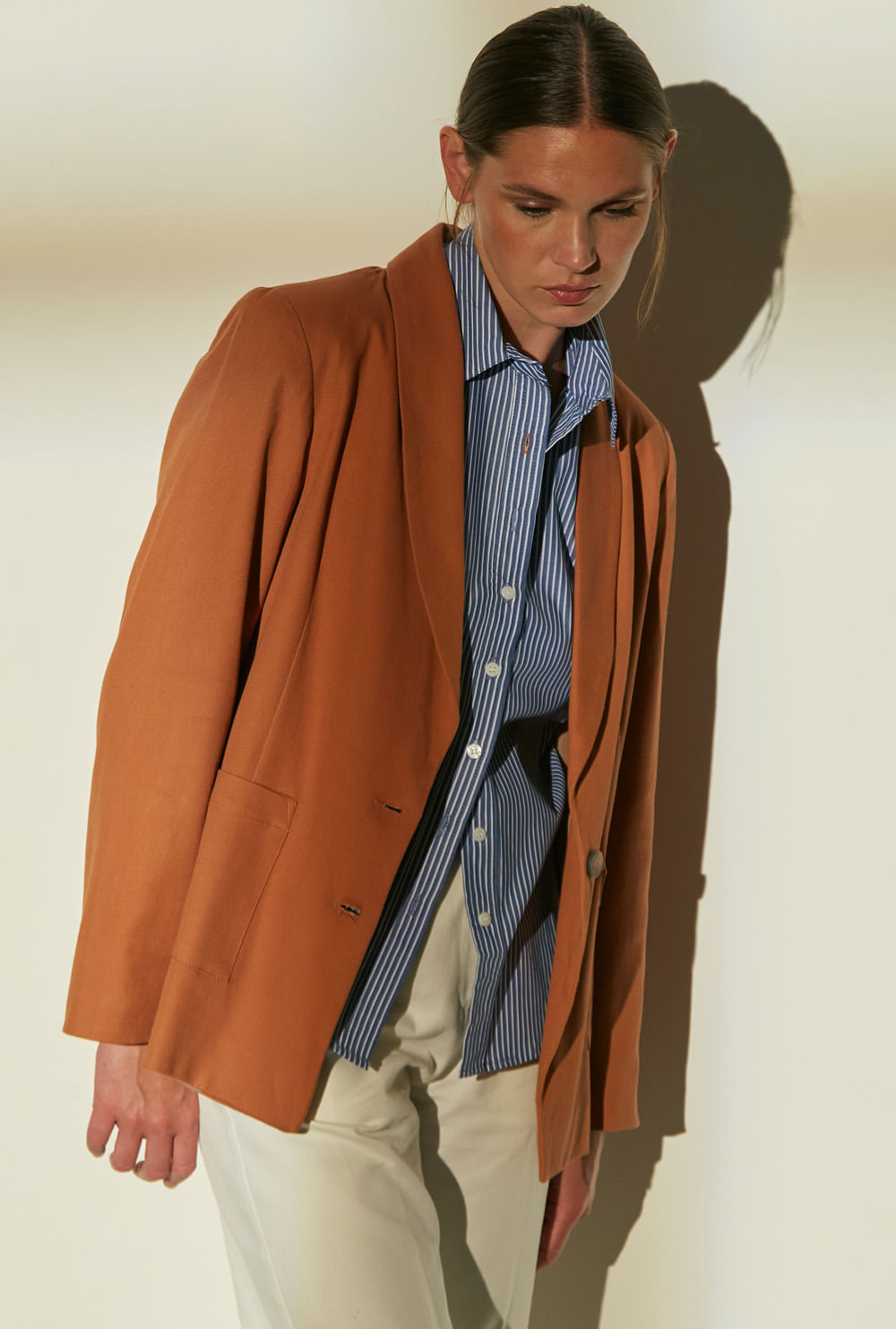 Oversized blazer in brown - The Sei